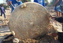 ฮือฮา! มุกดาหารขุดพบกลองมโหระทึกวัตถุโบราณล้ำค่า อายุสองพันปี มุกดาหารขุดพบกลองมโหระทึกโบราณ ทำจากทองเหลือง อายุสองพันปี